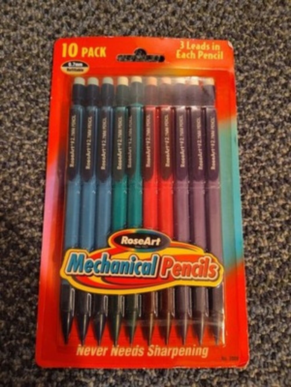 RoseArt #2 Lead Mechanical Pencils 10 Pack MPN 2008